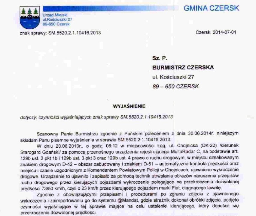 Komendant Straży Miejskiej w Czersku dostał wypowiedzenie z pracy [WIDEO]