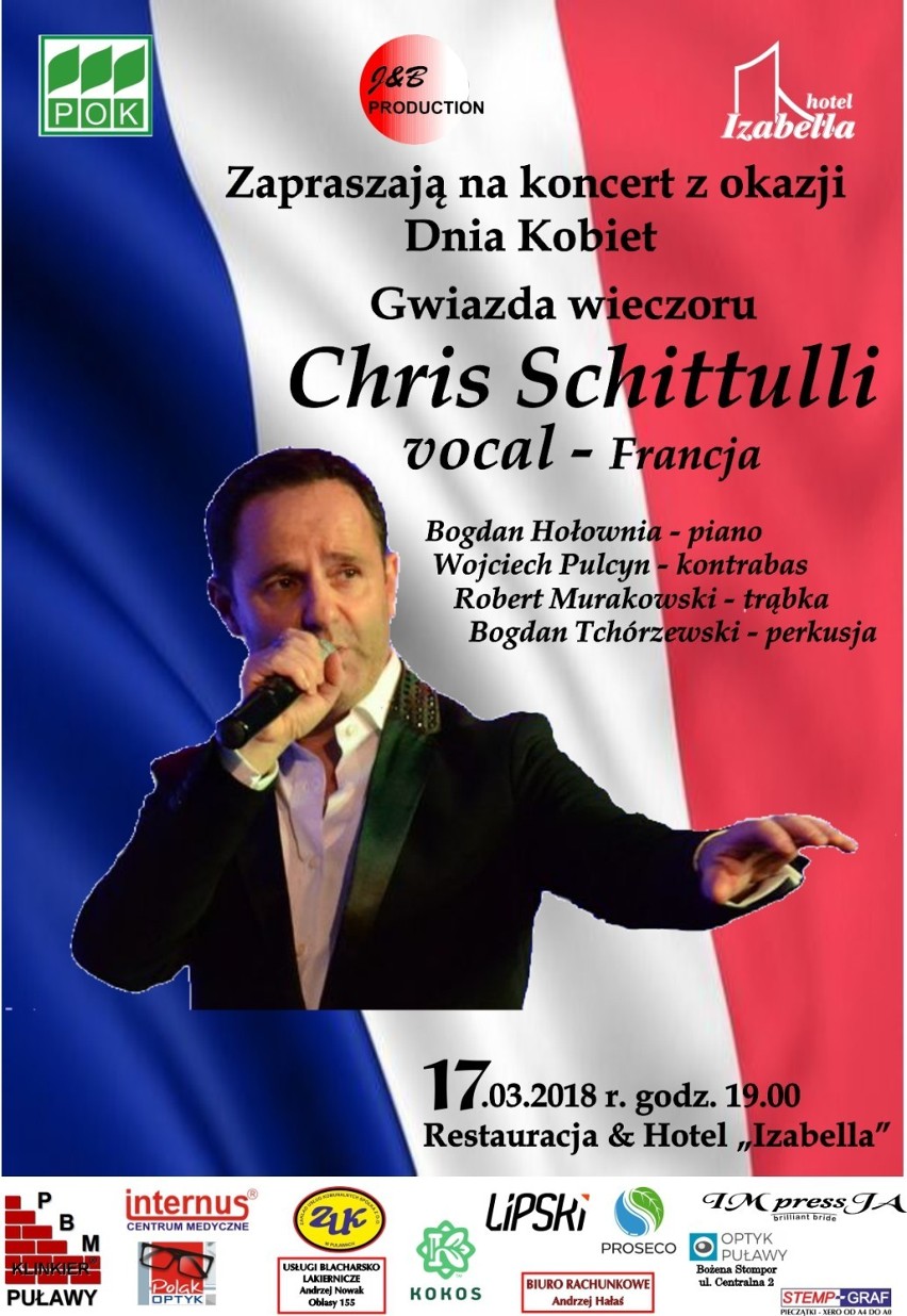 Muzycznym gościem tegorocznego Dnia Kobiet będzie Chris...