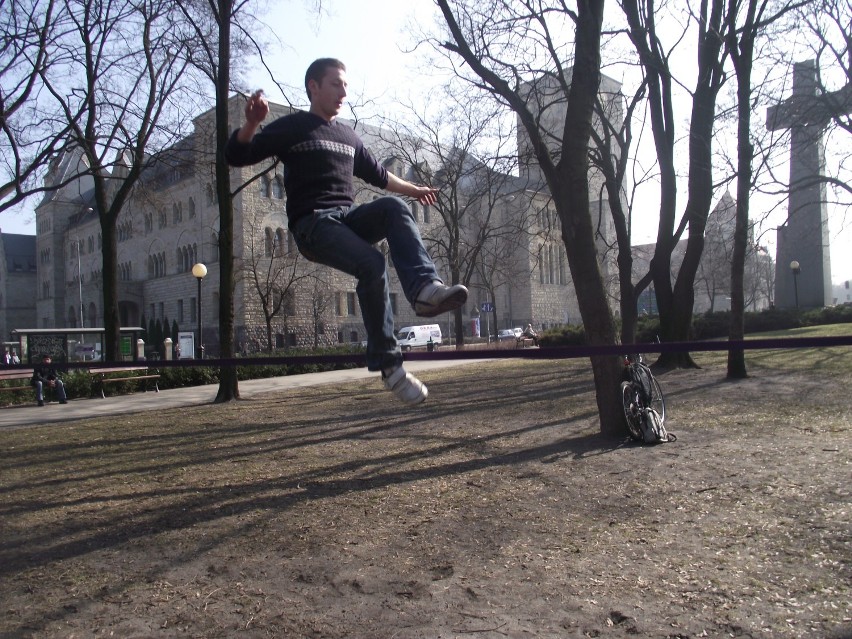 Marcin Osses i jego trening w parku
