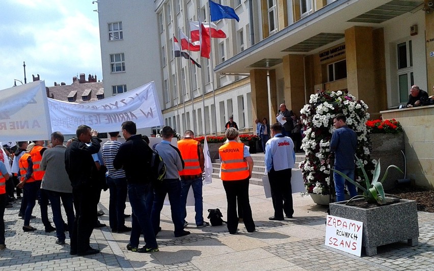 Protest pracowników Arrivy