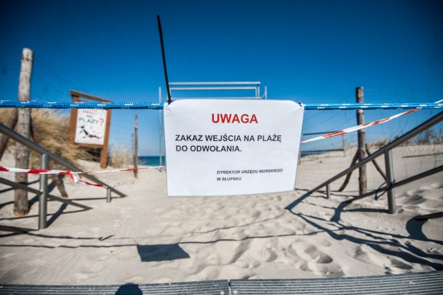 Plaża zamknięta. Do odwołania