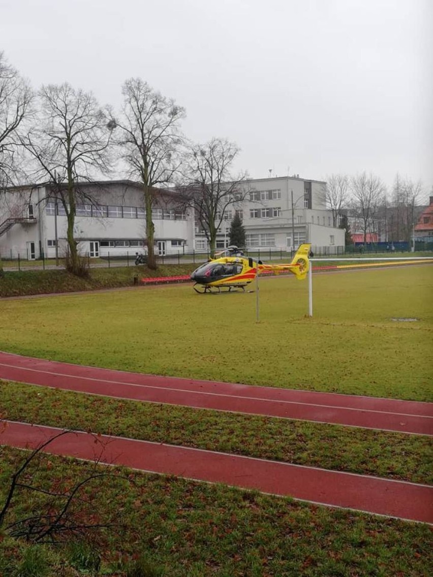 Dziecko przetransportowano do szpitala w Częstochowie