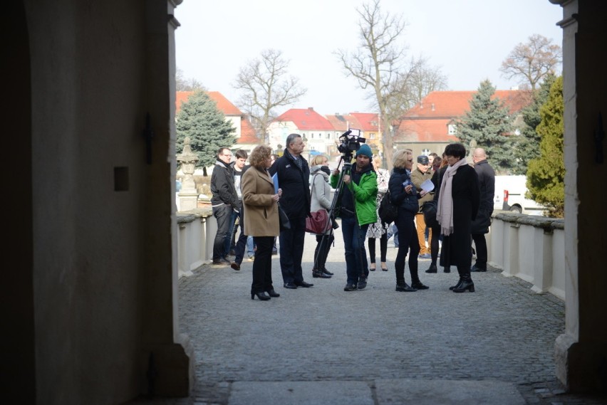 Pałac zwiedzili dziennikarze lubuskich mediów.