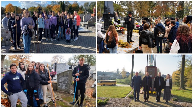 O porządek na cmentarzach zadbali m.in. uczniowie rypińskich i gminnych szkół oraz przedstawiciele urzędów