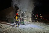 Pożar samochodu ciężarowego w Bożacinie [ZDJĘCIA]