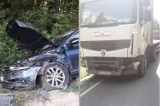 Przewóz. Passat zderzył się z ciężarowym renault