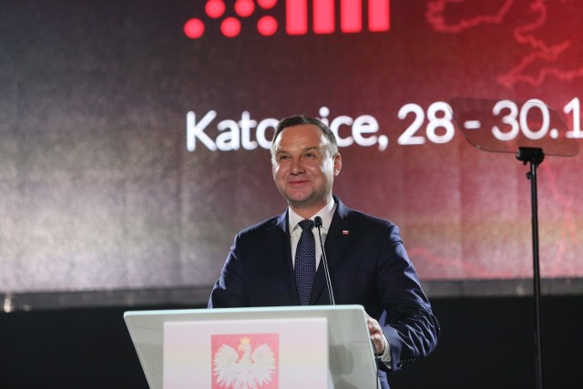 Prezydent Andrzej Duda w Katowicach