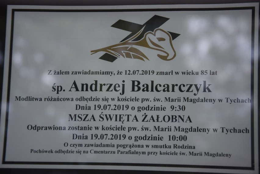 Andrzej Balcarczyk nie żyje. Pogrzeb 19 lipca 2019 w Marii Magdalenie