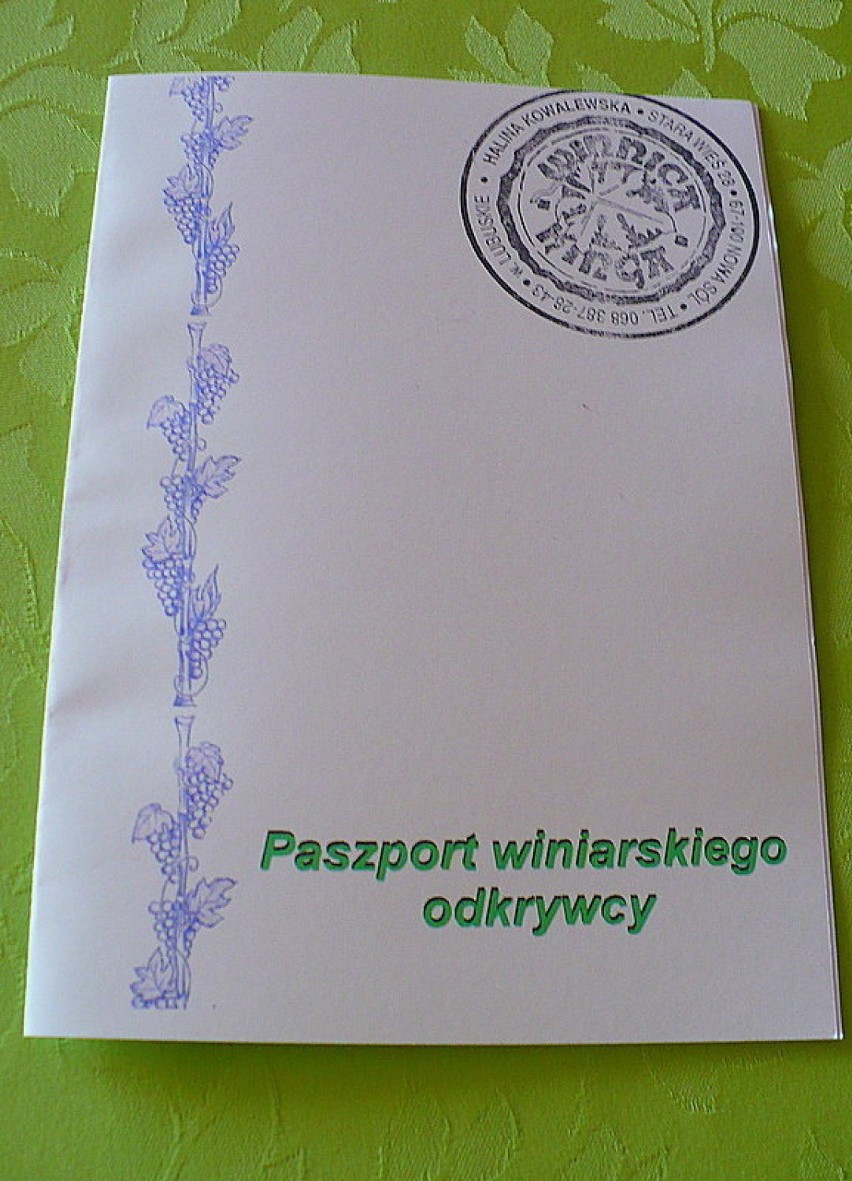 Paszport winiarskiego odkrywcy