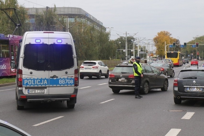 Wypadek na Legnickiej we Wrocławiu 23.10.2020