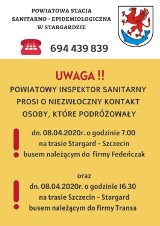 Koronawirus w Stargardzie. Uwaga, pasażerowie busów na trasie Stargard - Szczecin, Szczecin - Stargard! Ważny komunikat sanepidu