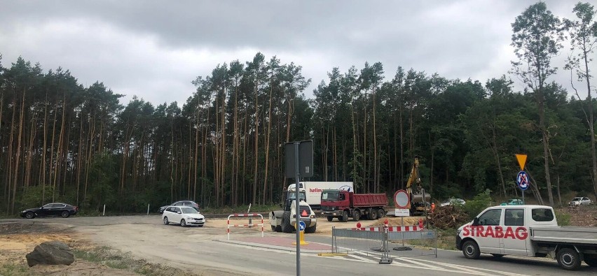 Rozpoczęła się budowa ronda w Przyłęku [FOTO]