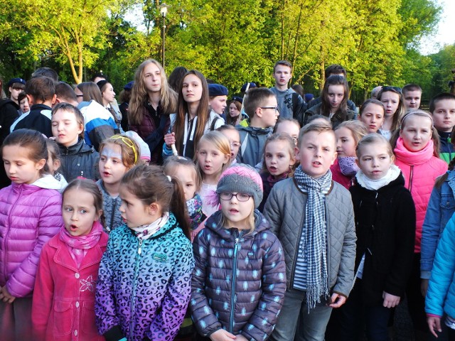 Wydarzenie zorganizowano w parku im. Jana Pawła II w Kraśniku