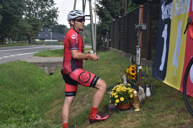 Belgijski kolarz zginął w Bełku. Jego pamięć uczczono m.in. rowerowym rajdem.