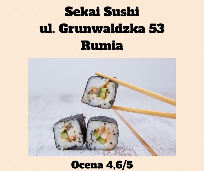 Małe Trójmiasto Kaszubskie. Ranking sushi według ocen internautów| ZDJĘCIA