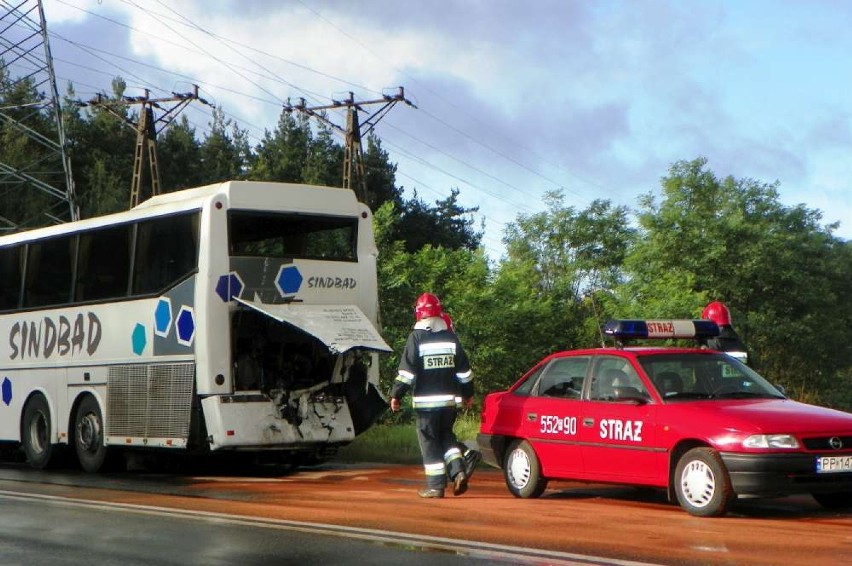 Wypadek autokaru w Pile