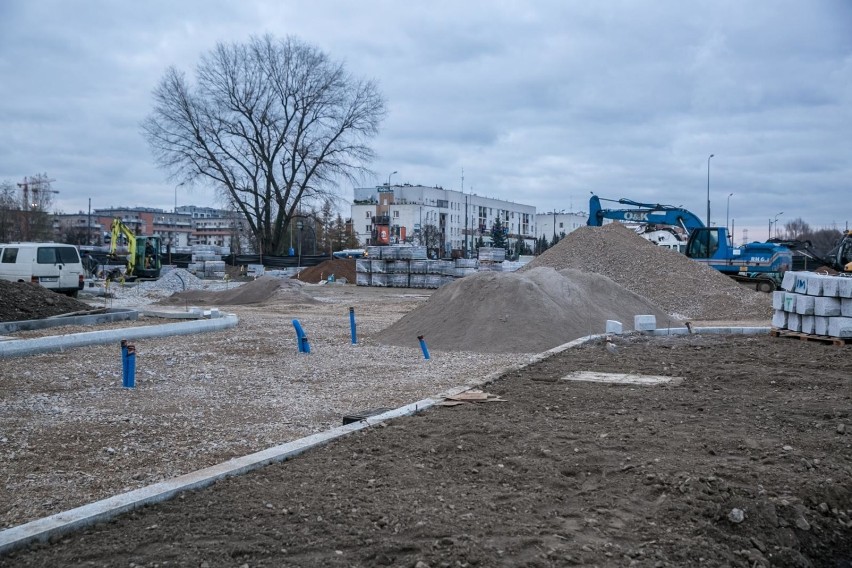 Zobacz, jak powstaje parking park&ride w Małym Płaszowie