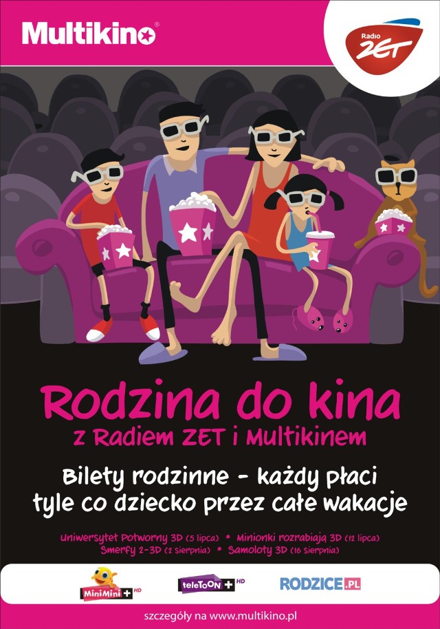 Rodzina do Multikina na Uniwersytet Potworny i Minionki rozrabiają [konkurs]