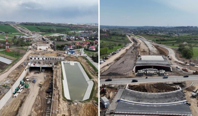 Budowa Północnej Obwodnicy Krakowa. Wartość całego projektu to prawie 2 mld zł, w tym 680 mln zł dofinansowania z Unii Europejskiej. Umowę z wykonawcą podpisano w listopadzie 2018 rok dając mu 47 miesięcy na realizację.