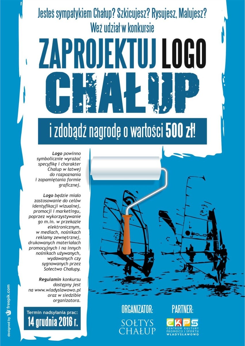 Marcin Budzisz, sołtys Chałup ogłosił konkurs na logo tej...
