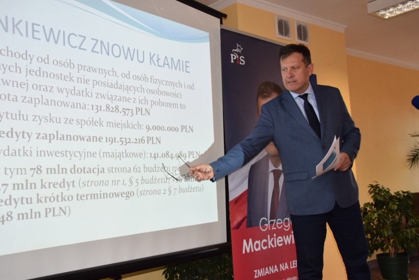 Konferencja prasowa Grzegorza Mackiewicza