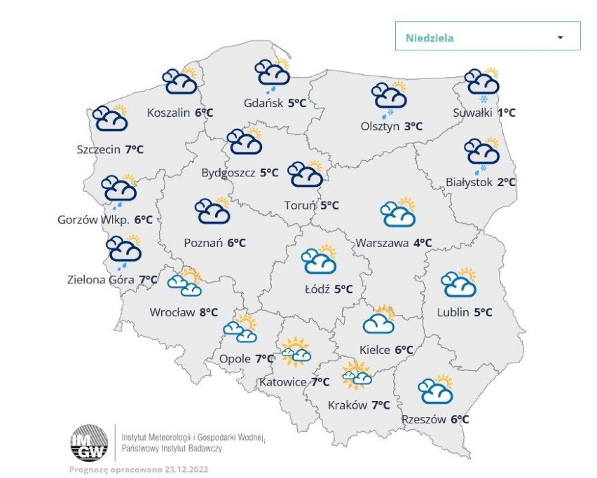 Na Pomorzu święta będę deszczowe i ciepłe. W drugi dzień świąt nad morzem prognozowany jest silny wiatr