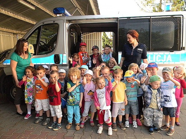 Przedszkolaki odwiedziły policjantów w Kolbuszowie