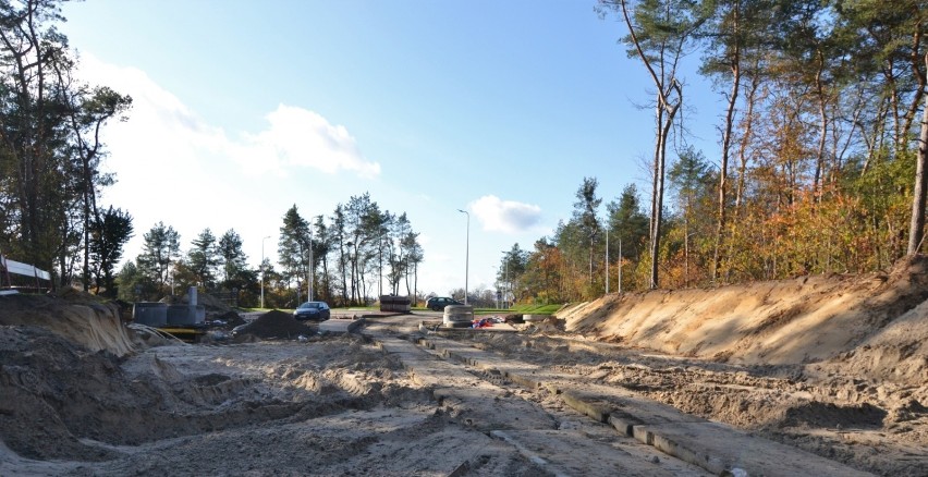 Zobacz zdjęcia z postępu prac drogowych w Puławach.