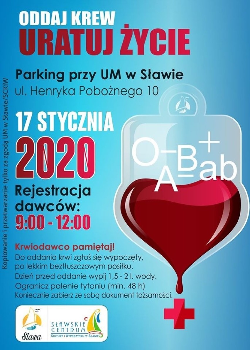 Zbiórka krwi w Sławie