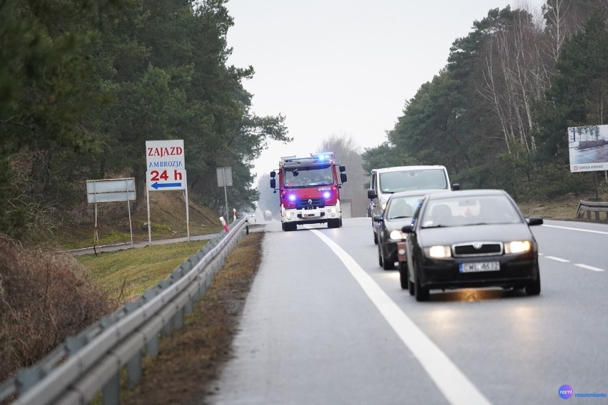 Wypadek na drodze Włocławek - Kowal