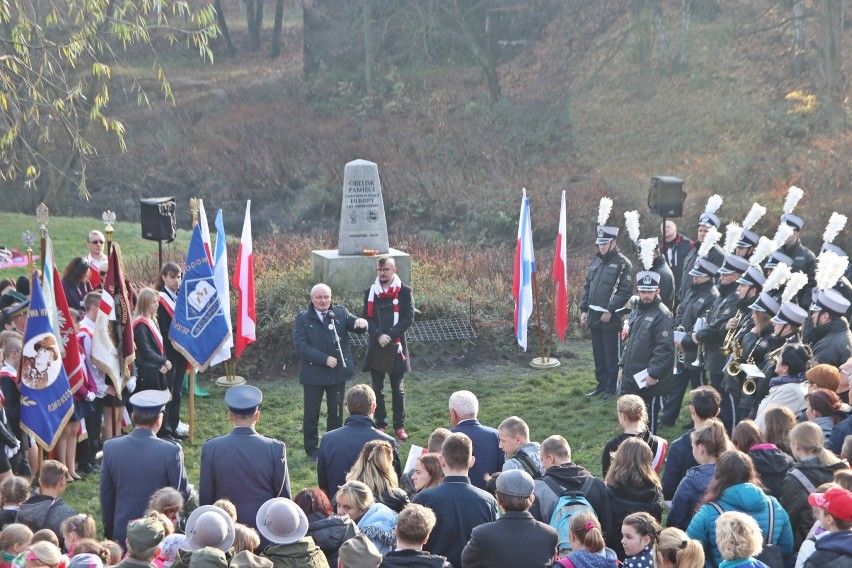 Uroczystości na terenie Trójkąta Trzech Cesarzy w Sosnowcu