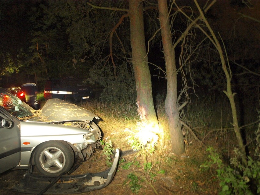 Wypadek w Dzikowie. Dwie osoby trafiły do szpitala [ZDJĘCIA]