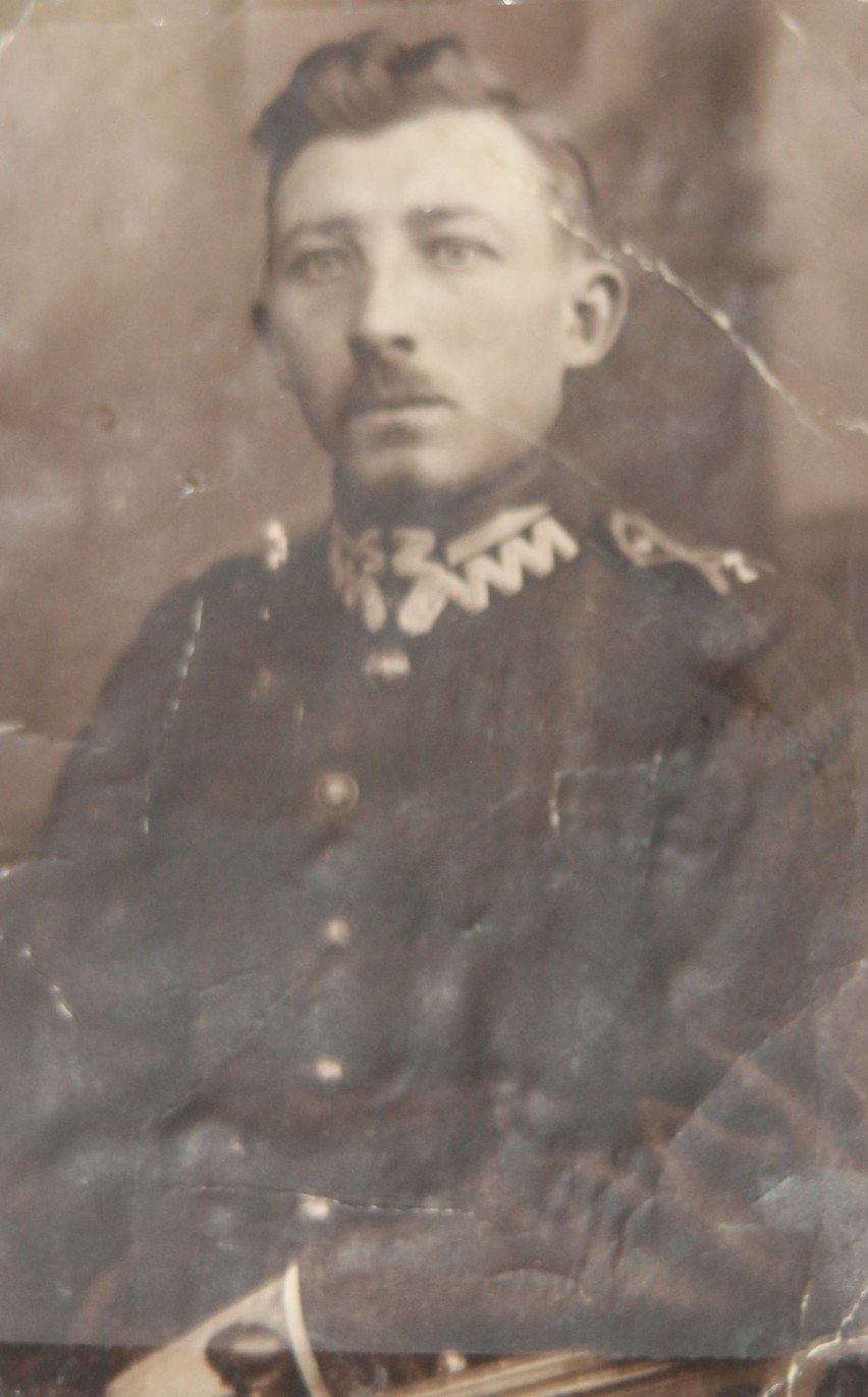 Franciszek Sobański w mundurze 7 Pułku Strzelców Konnych