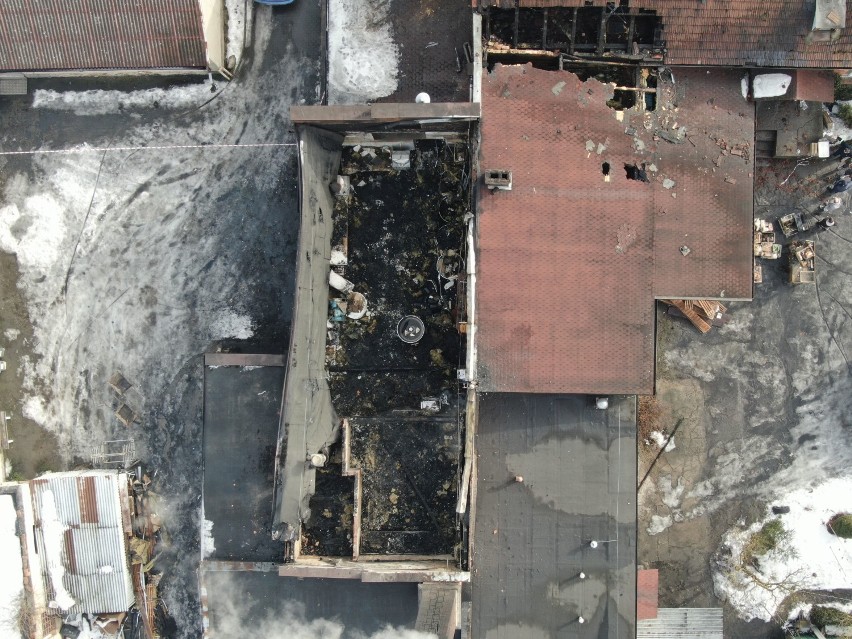 Pożar piekarni w Grucznie spowodował ogromne straty