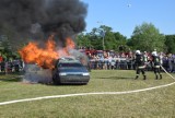 Festyn strażacki w Lubinie. Pokazy, konkursy i gaszenie płonącego auta [ZDJĘCIA, FILM]