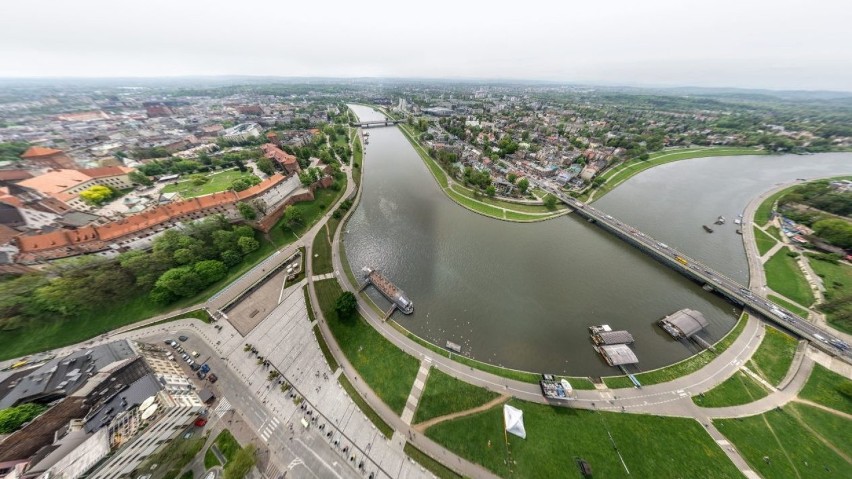 Kraków widziany z lotu ptaka [ZDJĘCIA]