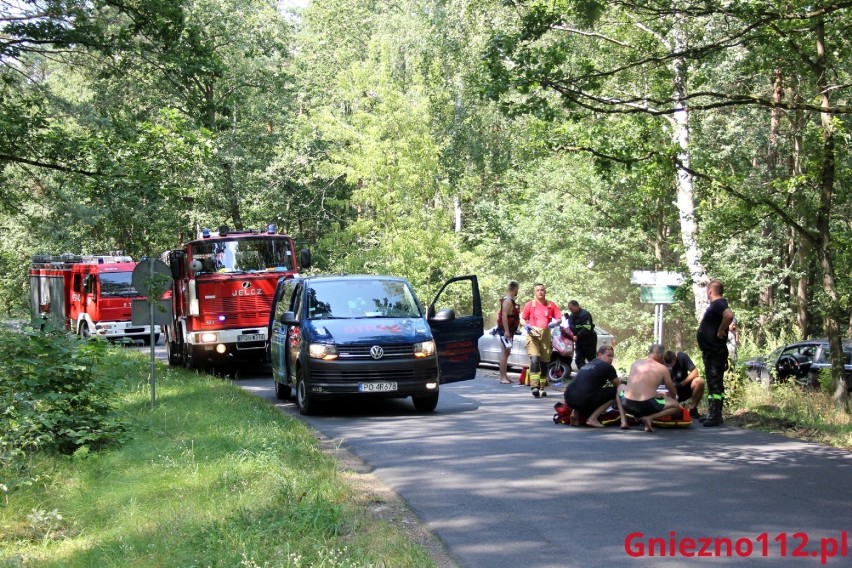 Wypadek na drodze do ośrodka wypoczynkowego