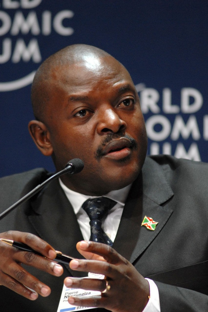 Pierre Nkurunziza, obecny prezydent Burundi...