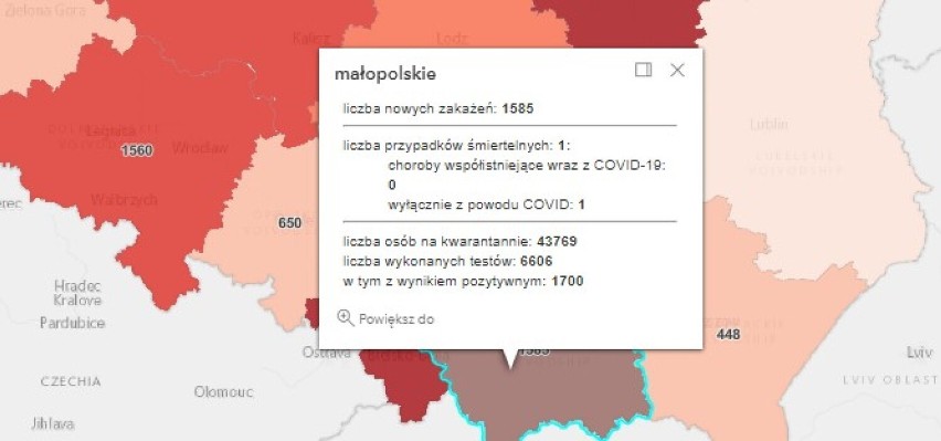 Ponad dwieście zakażeń COVID-19 w Małopolsce zachodniej. W powiatach oświęcimskim, wadowickim, chrzanowskim i olkuskim też są nowe przypadki