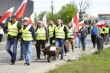 W Katowicach odbył się protest rolników. Zobacz zdjęcia. Szli pod hasłem: "Protestujemy w obronie polskiej ziemi"