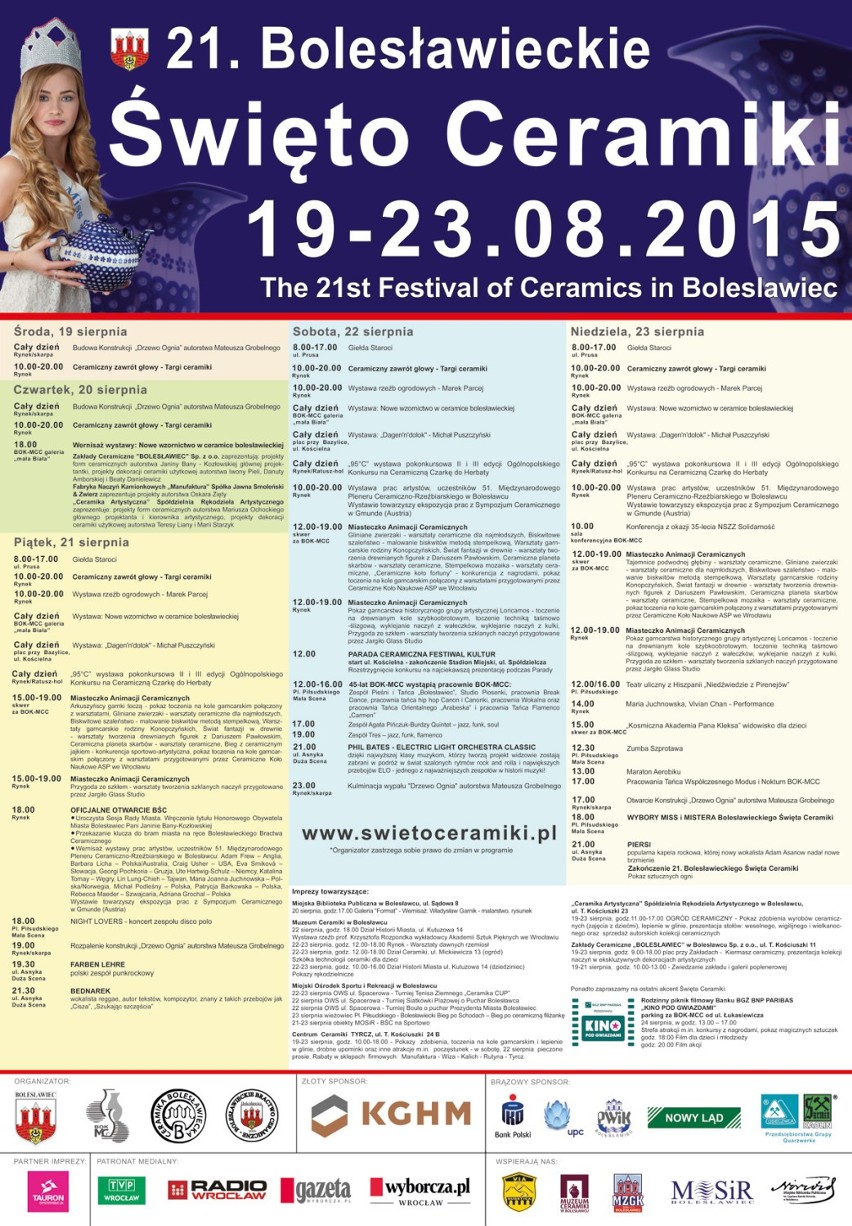 Bolesławieckie Święto Ceramiki 2015 [PROGRAM]