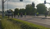 Rolnicy zablokowali drogę krajową DK 77 w Duńkowiczkach koło Przemyśla
