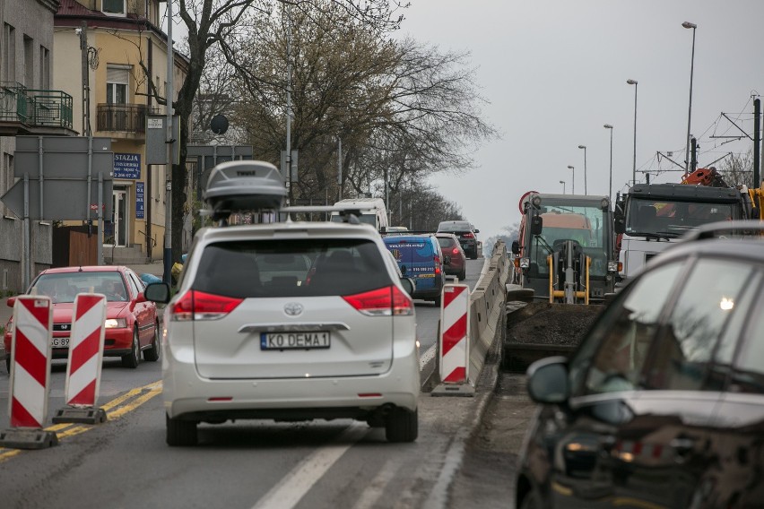 korki na remontowanej ul. Zakopiańskiej