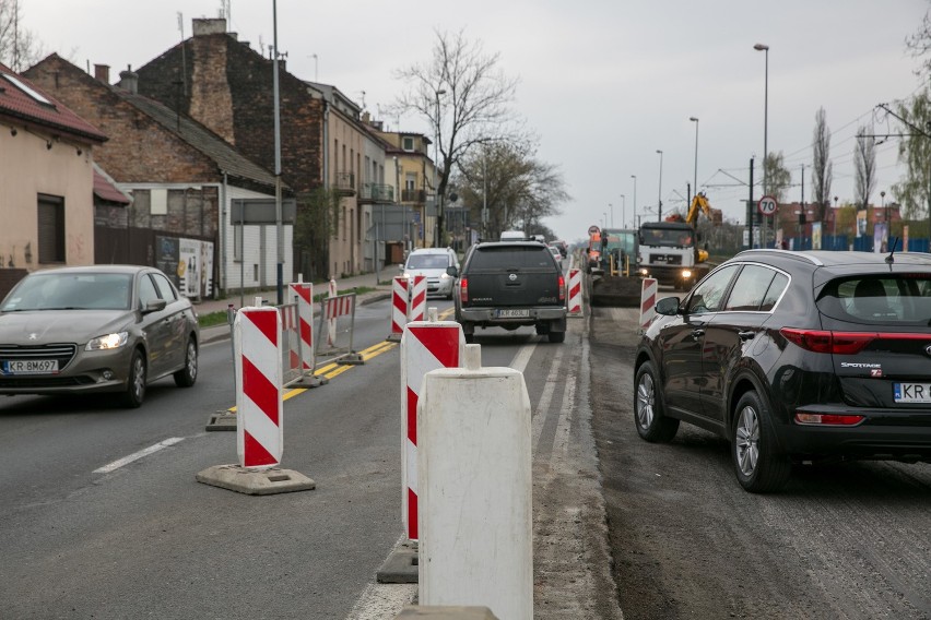 korki na remontowanej ul. Zakopiańskiej