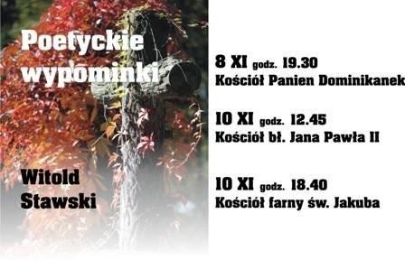 Witold Stawski w piątek, 8 listopada, wystąpi w kościele Panien Dominikanek w Piotrkowie