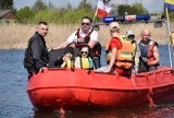 Piknik strażacki nad Nogatem w Malborku. To było podziękowanie za głosowanie na nową łódź ratowniczą
