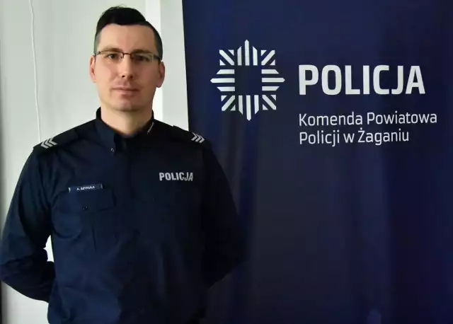 Sierż. sztab. Andrzej Szykuła jest koordynatorem rewiru dzielnicowych Komisariatu Policji w Szprotawie