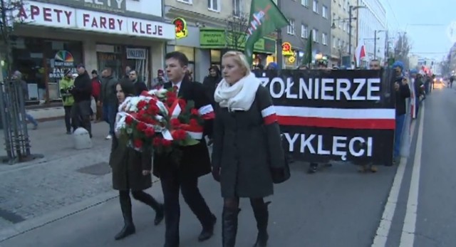 W marszu upamiętniającym Żołnierzy Wyklętych w Gdyni wzięło udział kilkadziesiąt osób