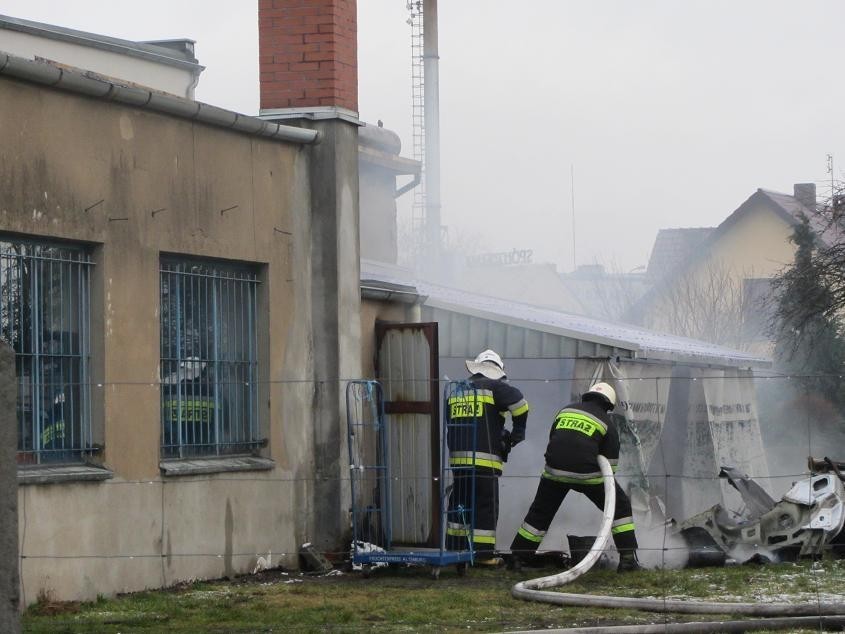 Paliła się kotłownia na ulicy Łąkowej w Opalenicy [FOTO]