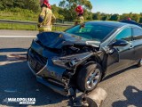 Kraków. Wypadek na autostradzie A4 przy zjeździe na Skawinę. Są ranni